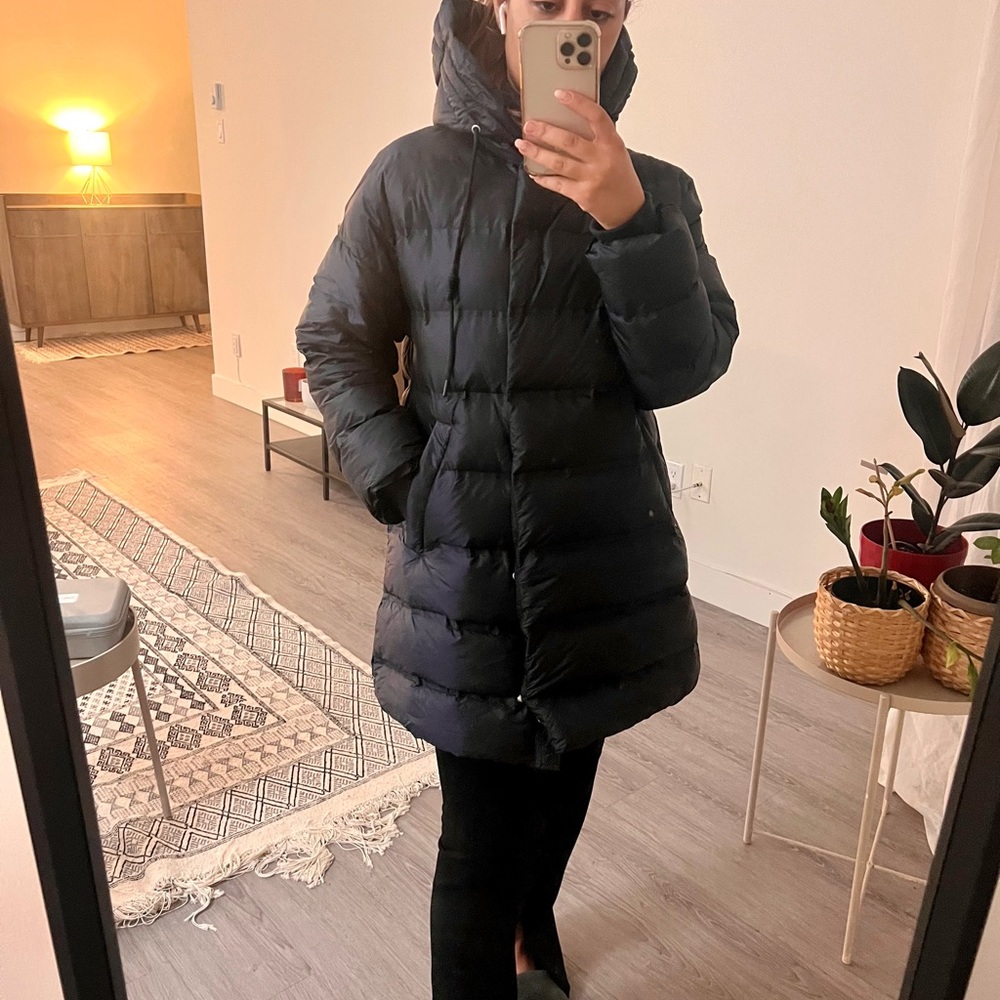 Zara light down puffer coat